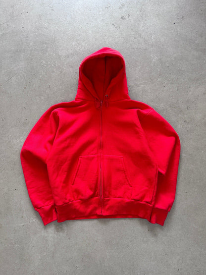 1990's Camber Deadstock Zip Hoodie - L | Large, Red