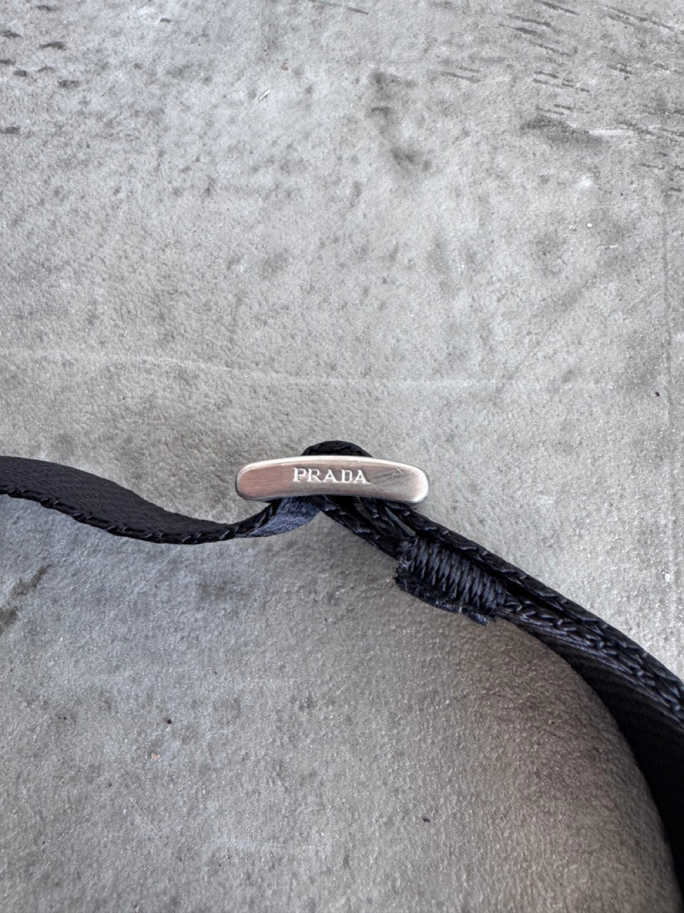 Prada Sport Black Neoprene Red Tab Crossbody Bag