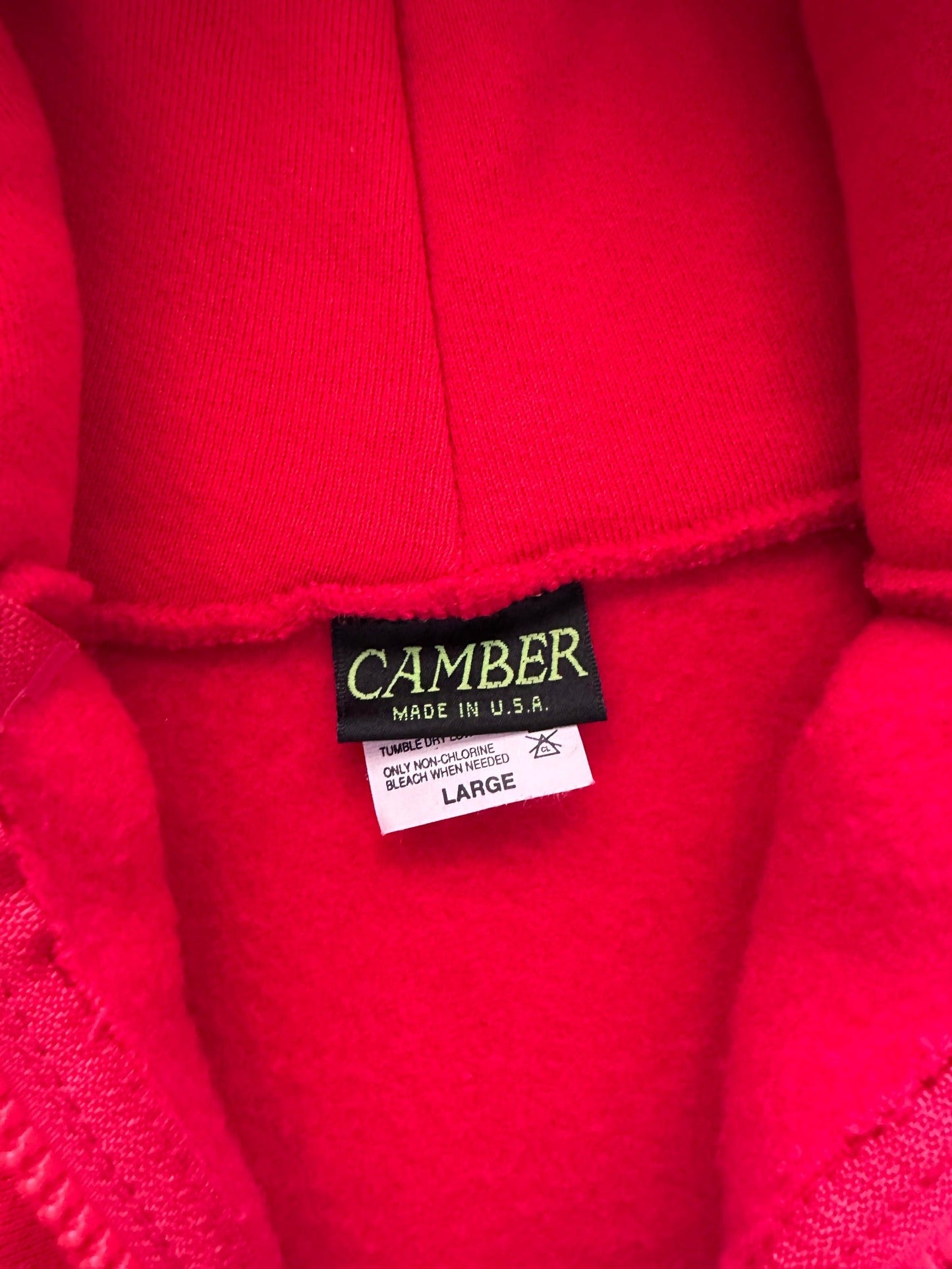 1990's Camber Deadstock Zip Hoodie - L | Large, Red