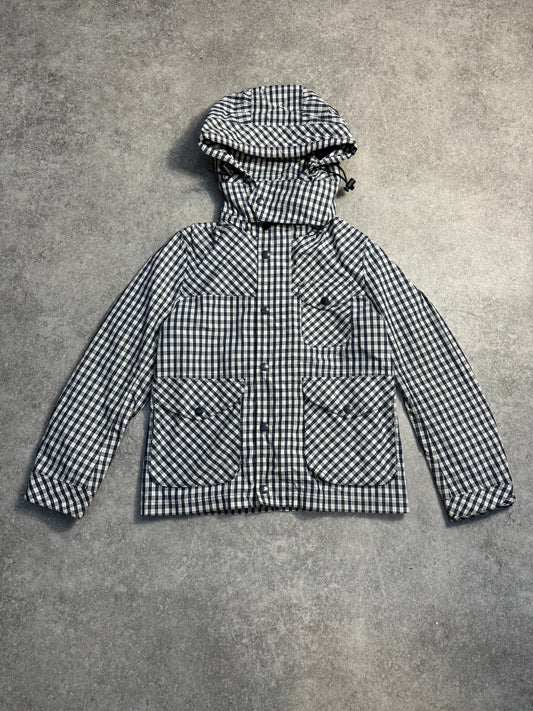 Burberry Gingham Detachable Hood Windbreaker Jacket