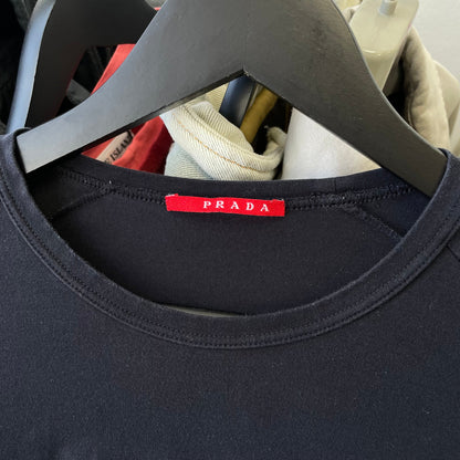 Prada Sport Navy 2007 Rear Pocket Long Sleeve T-Shirt | X-Large, Navy