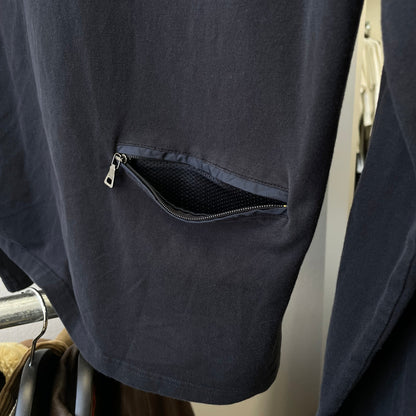 Prada Sport Navy 2007 Rear Pocket Long Sleeve T-Shirt | X-Large, Navy