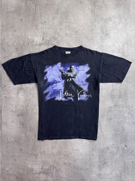 1996 Luther Vandross An Evening of Songs World Tour Black Graphic Tee