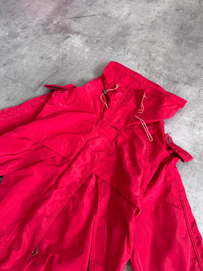 Burberry Red Nylon Technical Jacket