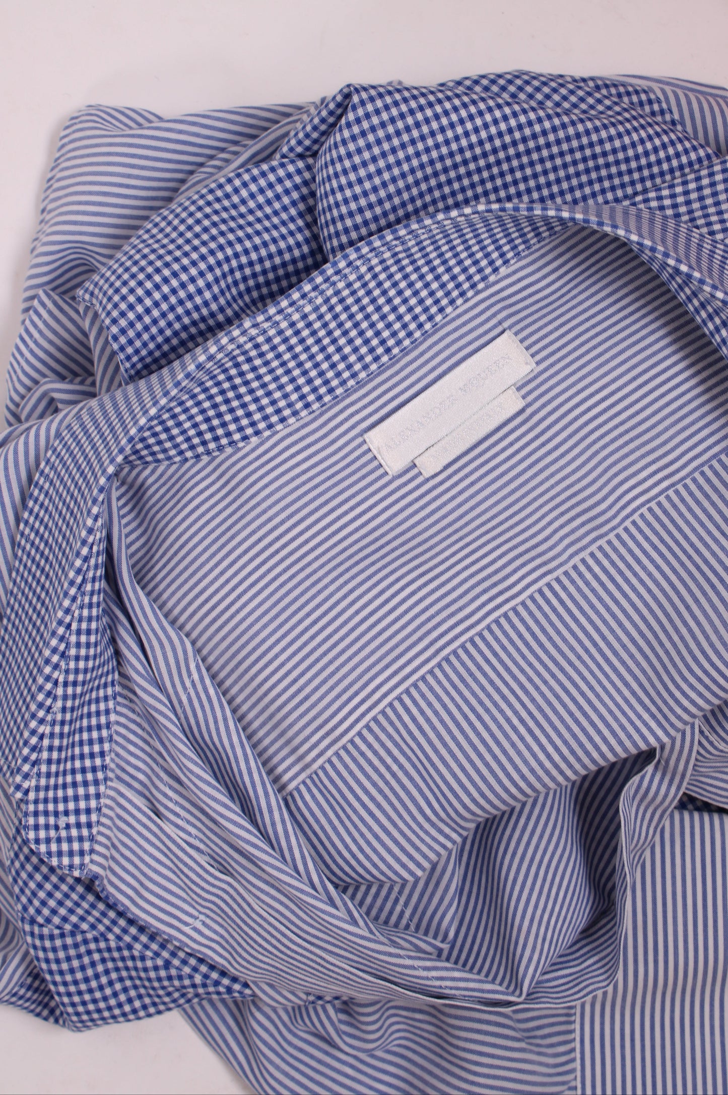 Alexander McQueen L/S Check Shirt Blue/ White 50 | O/S, Blue