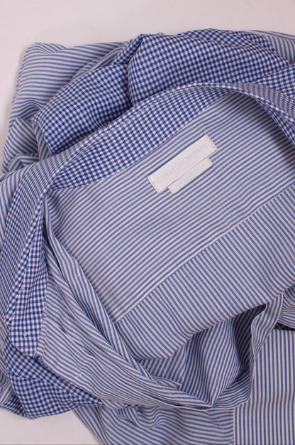 Alexander McQueen L/S Check Shirt Blue/ White 50 | O/S, Blue