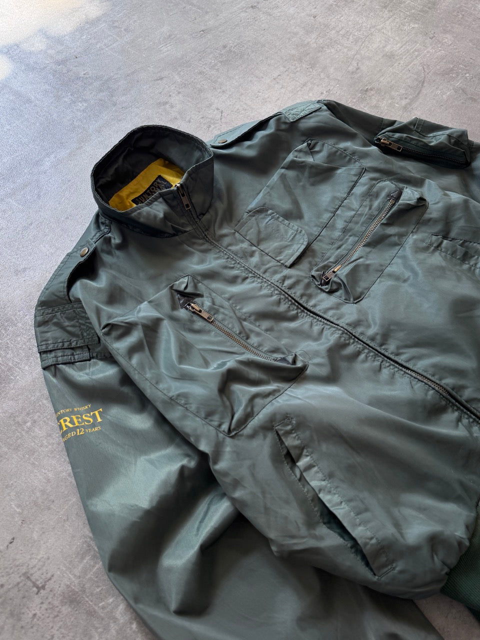 Suntory Whiskey Khaki Technical Bomber