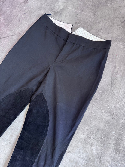 Prada Black Suede Detail Capris