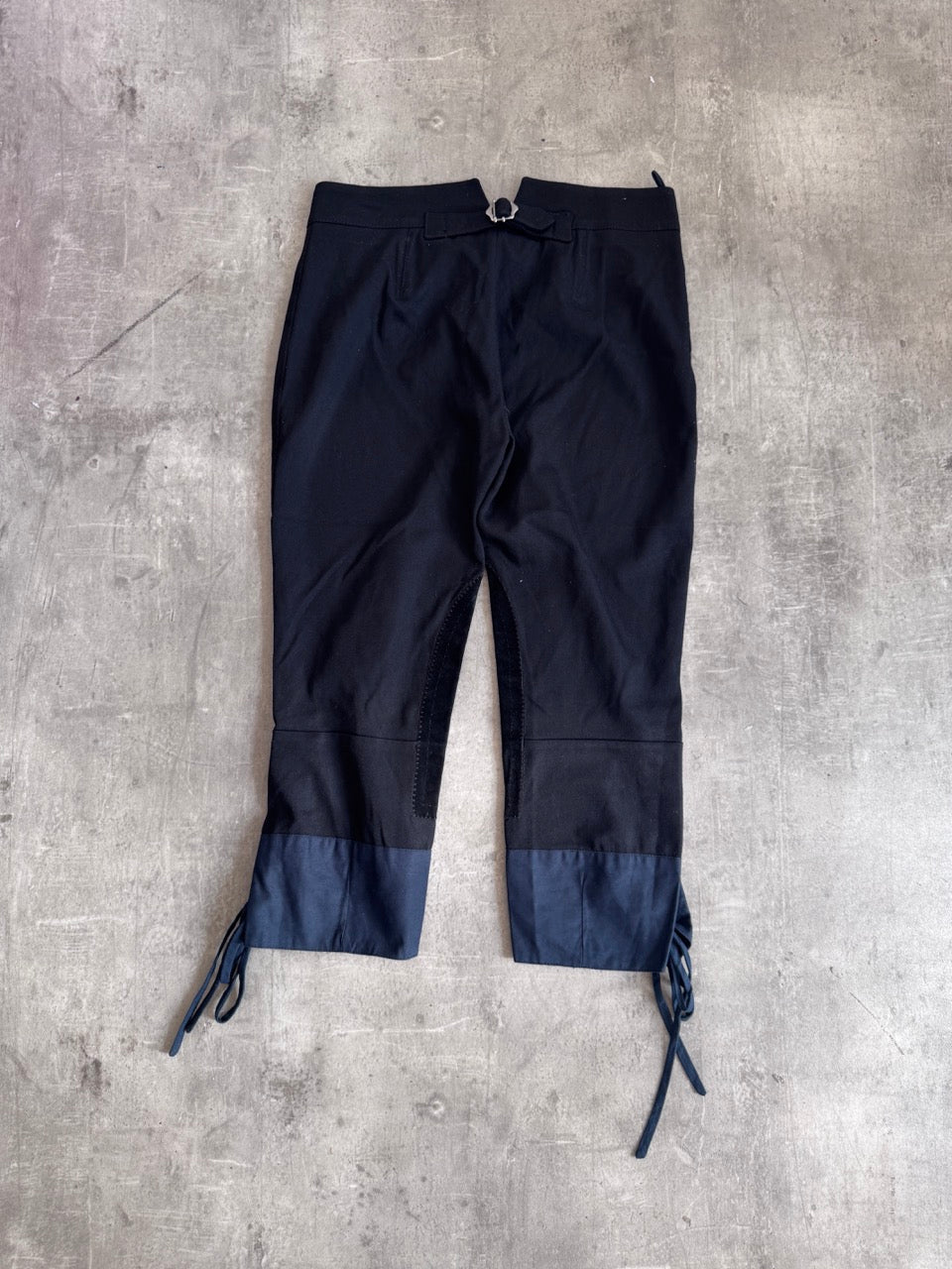 Prada Black Suede Detail Capris