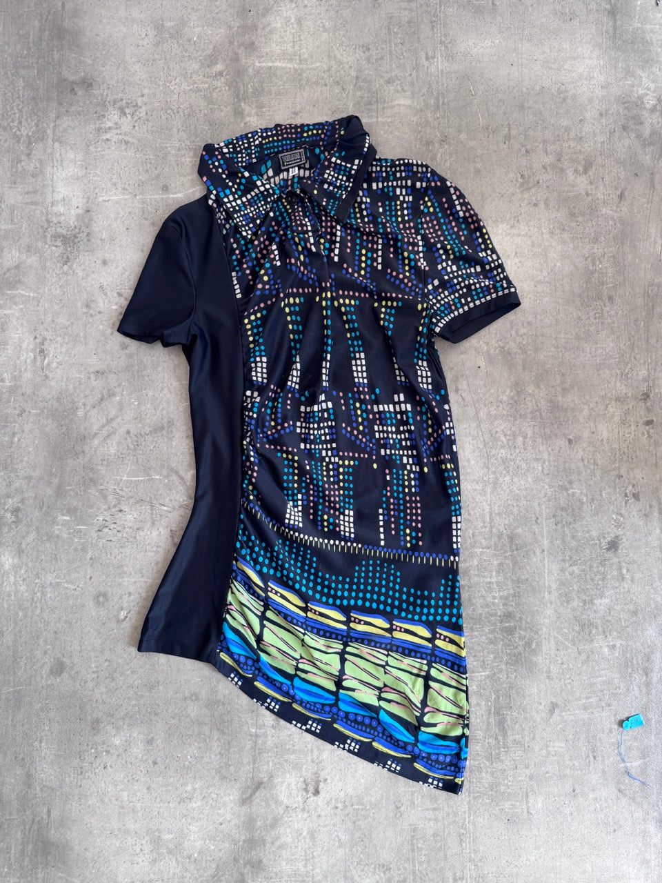 Versace Abstract Multi Polo Shirt