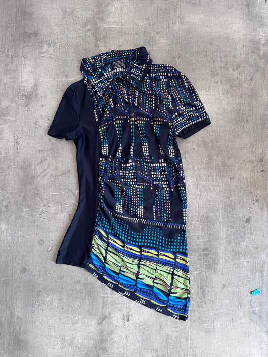 Versace Abstract Multi Polo Shirt