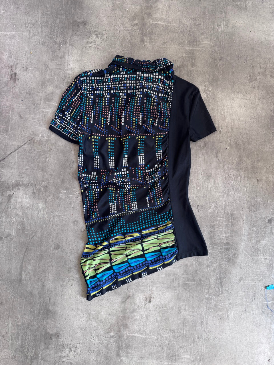 Versace Abstract Multi Polo Shirt