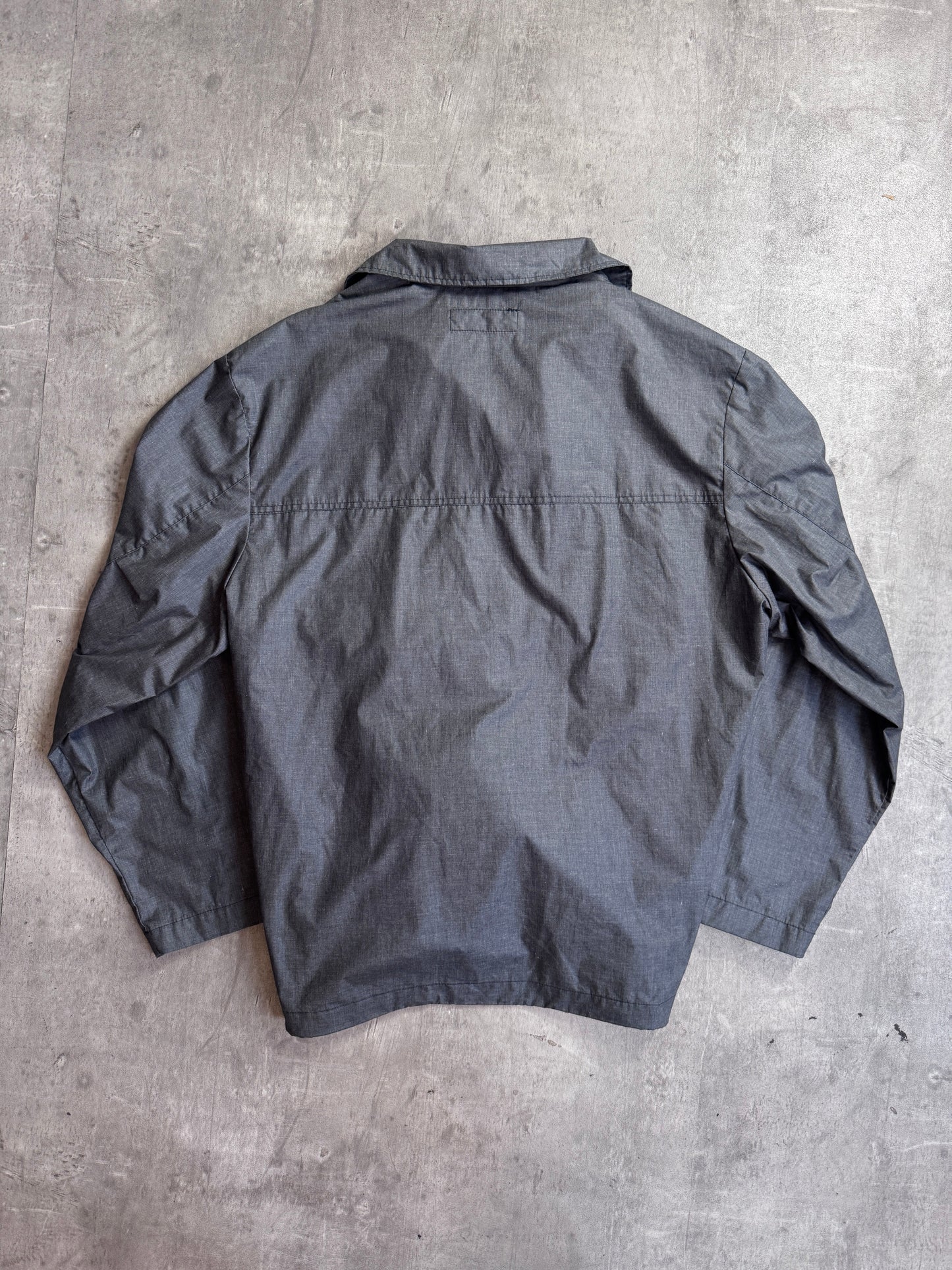 YSL Quarter Zip Grey Large Pocket Tech Jacket