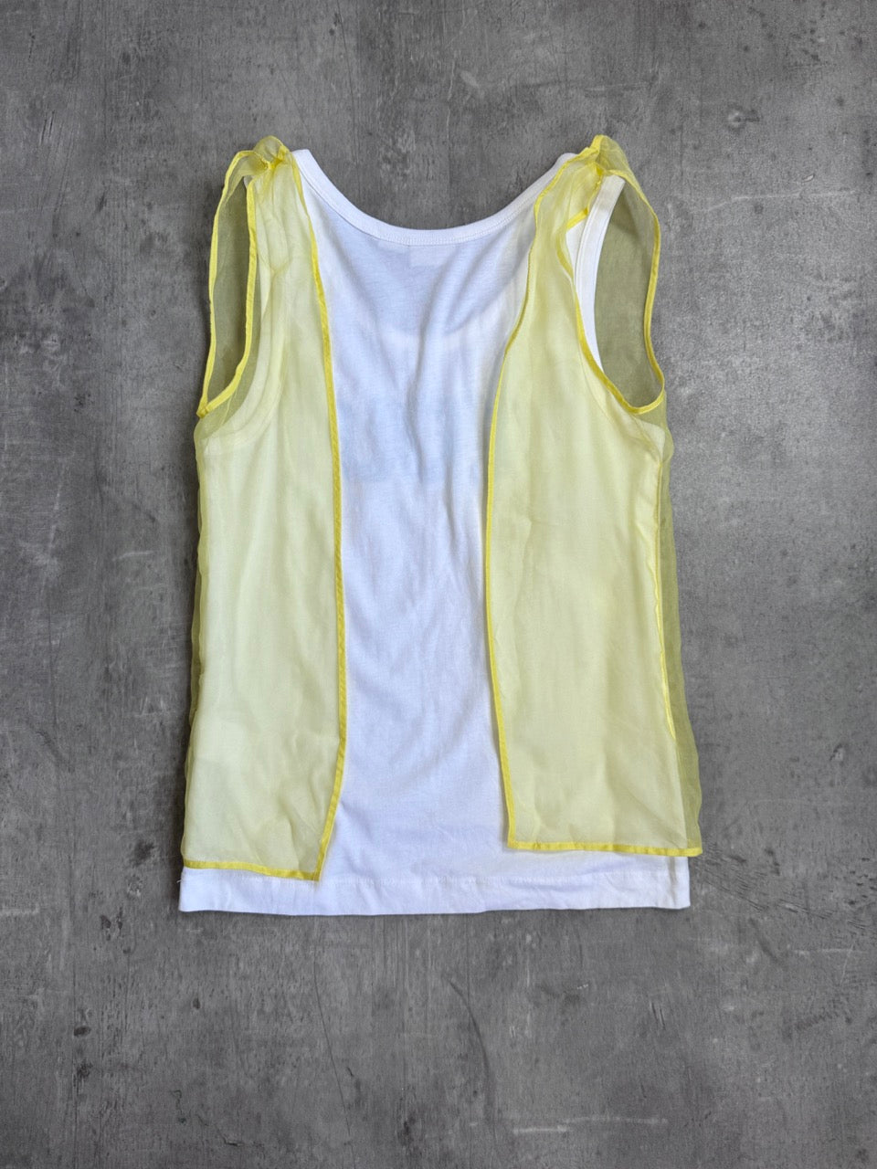Dries Van Noten 'YOU' Sheer Overlay Tank Top