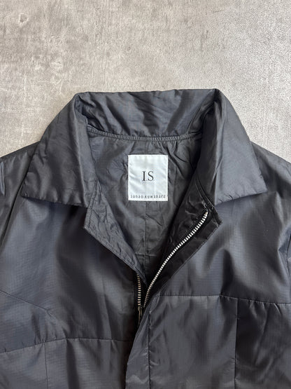 Issey Miyake Sunao Kuwahara Black Nylon Full Zip Lightweight Jacket