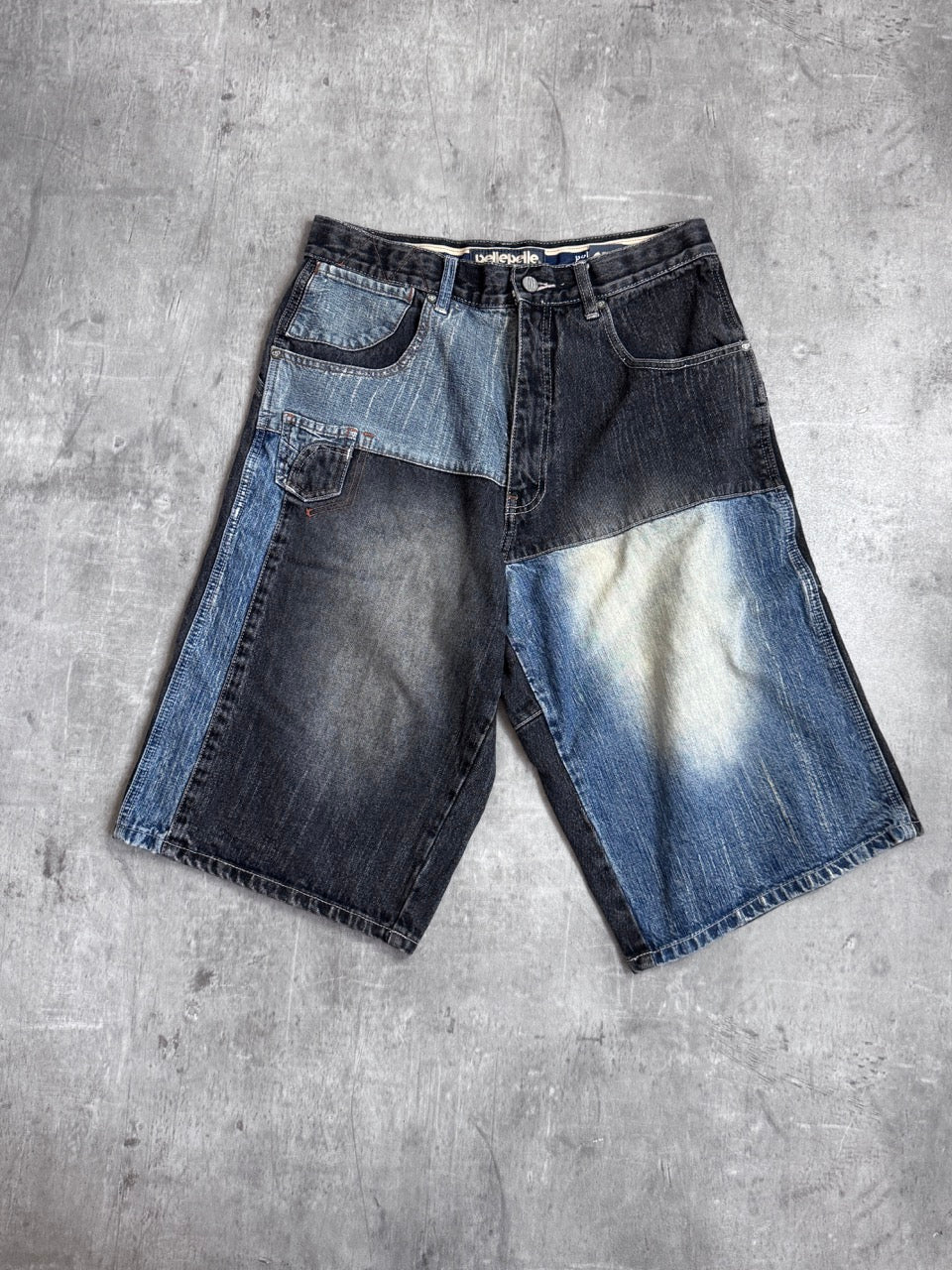 Pelle Pelle Panel Denim Shorts