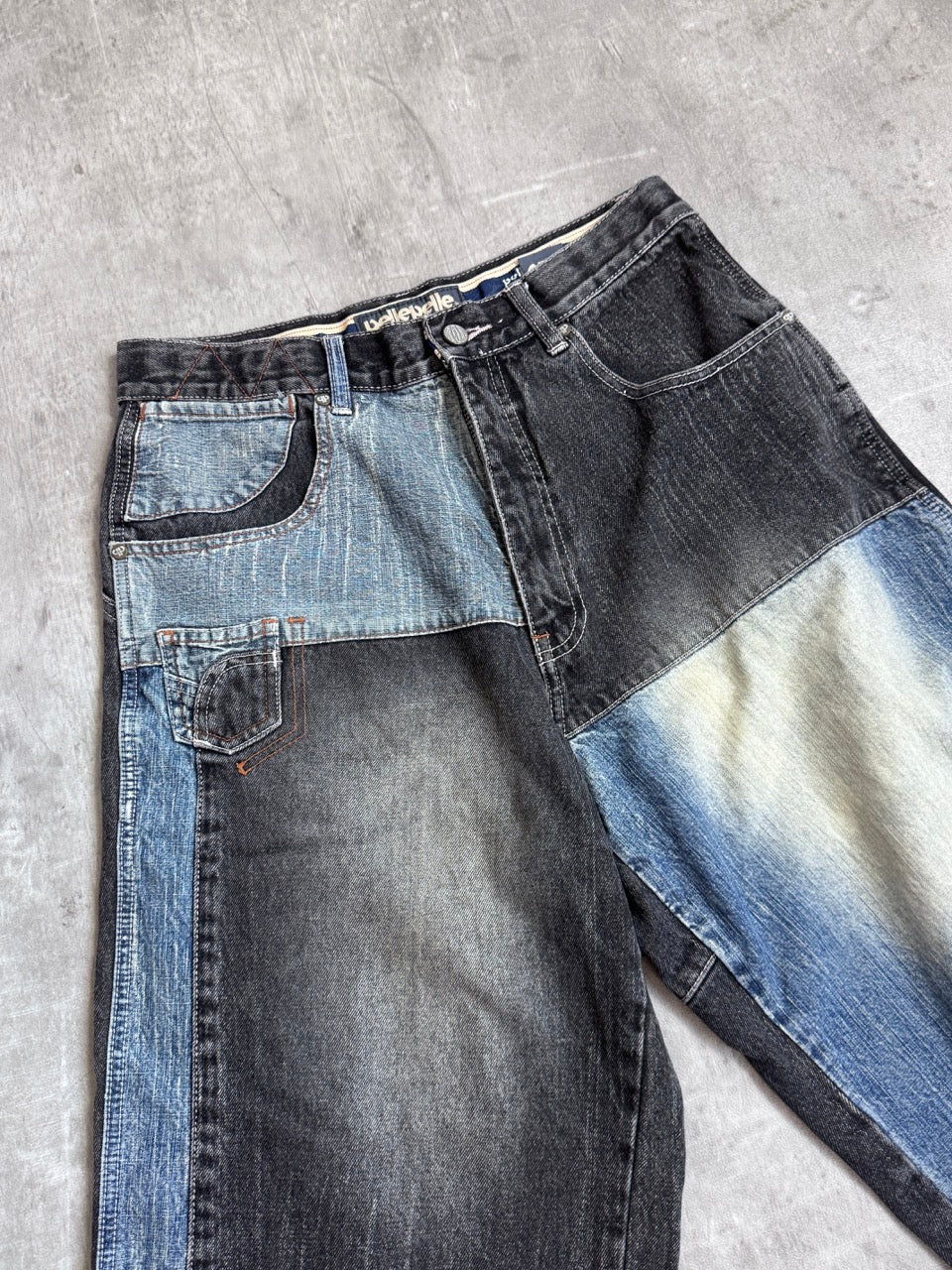 Pelle Pelle Panel Denim Shorts