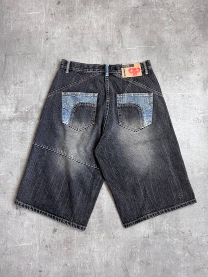 Pelle Pelle Panel Denim Shorts