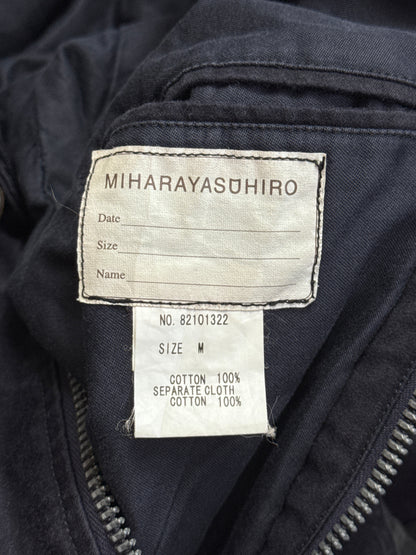 Mihara Yasuhiro Navy Cotton Courd Detailed Workwear Jacket