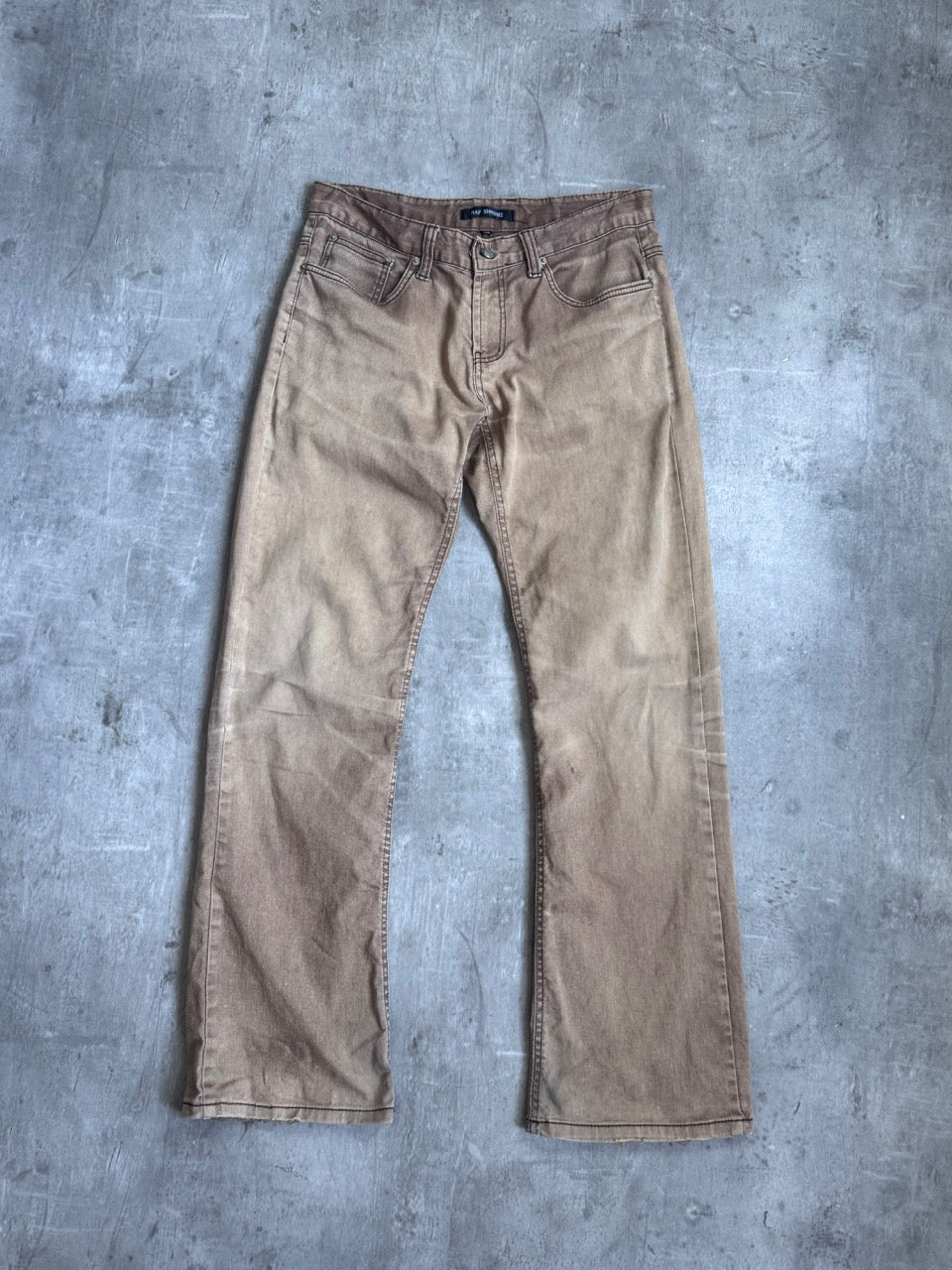 Raf Simons Straight Leg Tan Jeans
