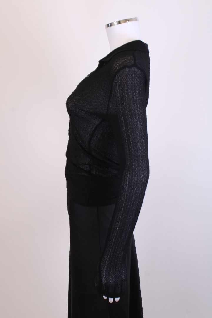 Frame L/S Knit Top Black S | Small, Black