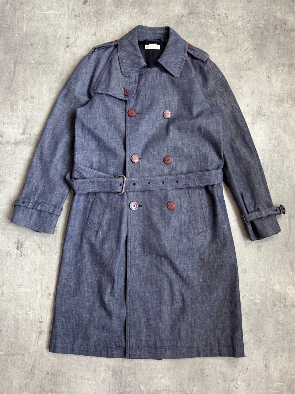 Dries Van Noten Drill Cotton Double Breasted Coat