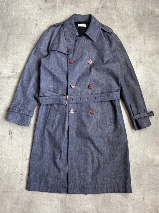 Dries Van Noten Drill Cotton Double Breasted Coat