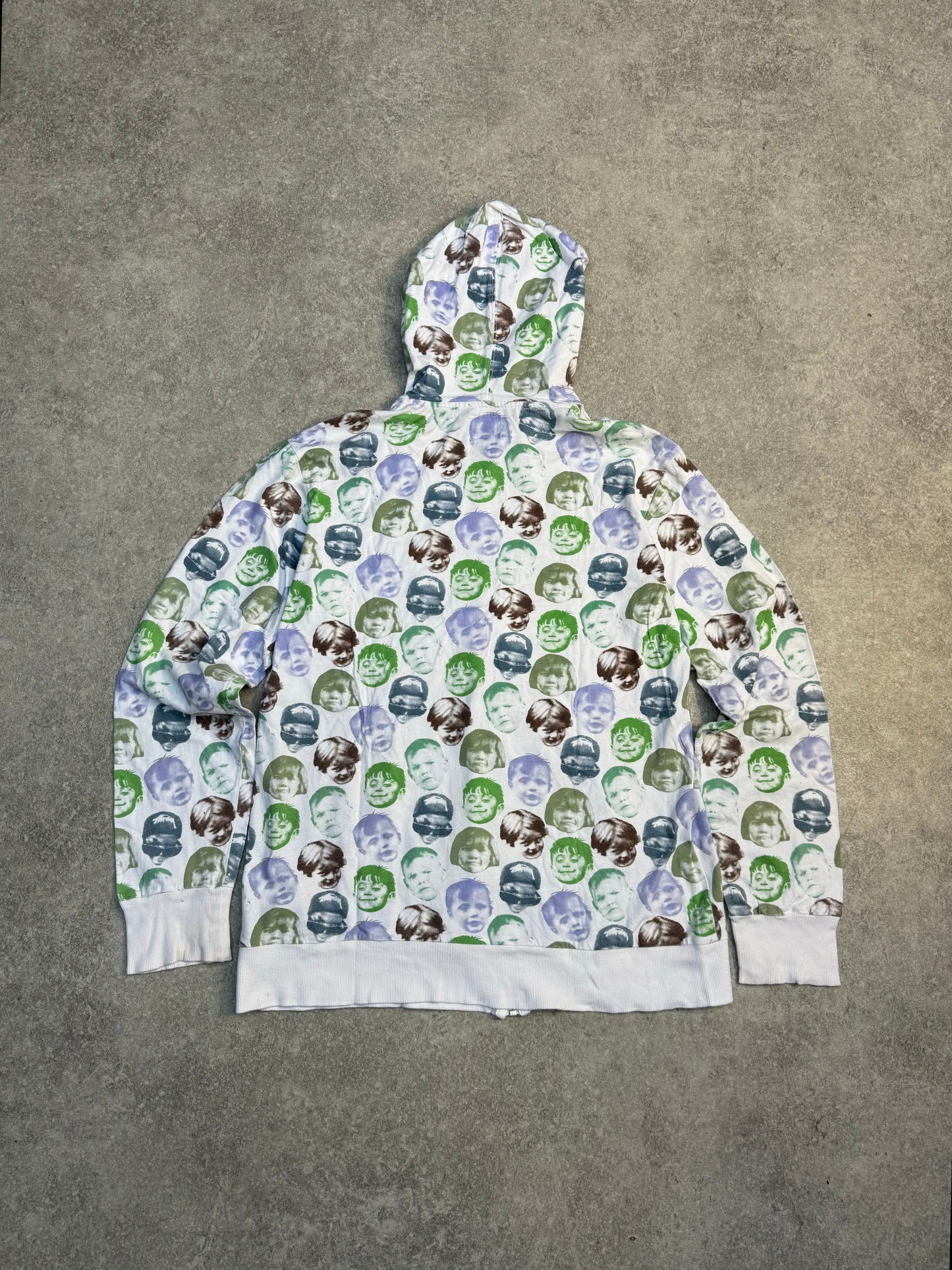 Stussy Authentic Kids Head Print Zip Up Hoodie