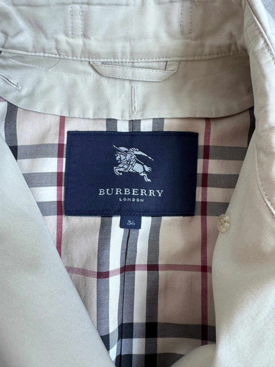 Burberry Light Beige Nova Lined Classic Trenchcoat