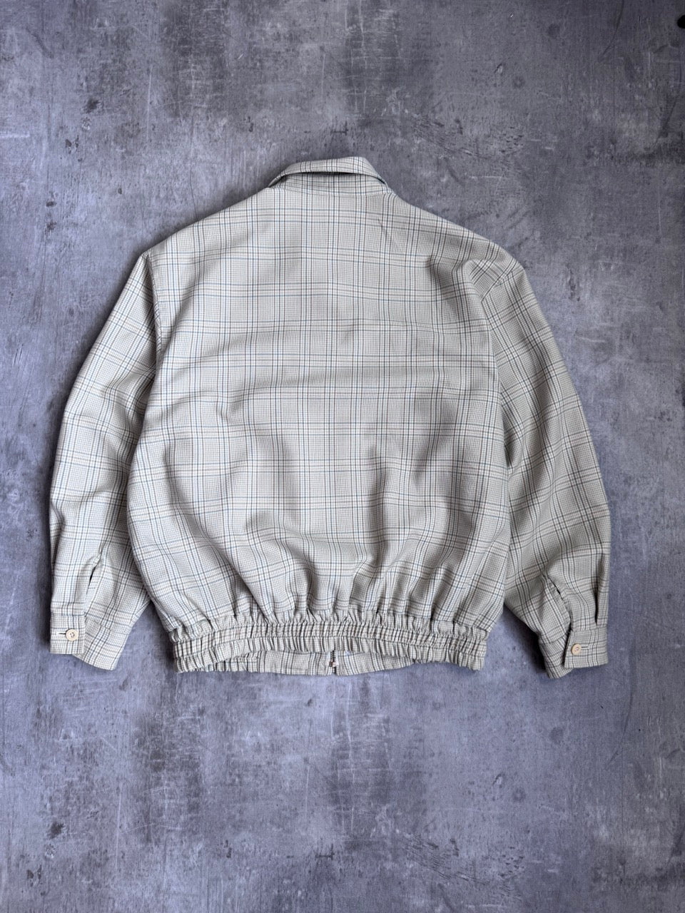 Yves Saint Laurent Light Beige Check Blouson