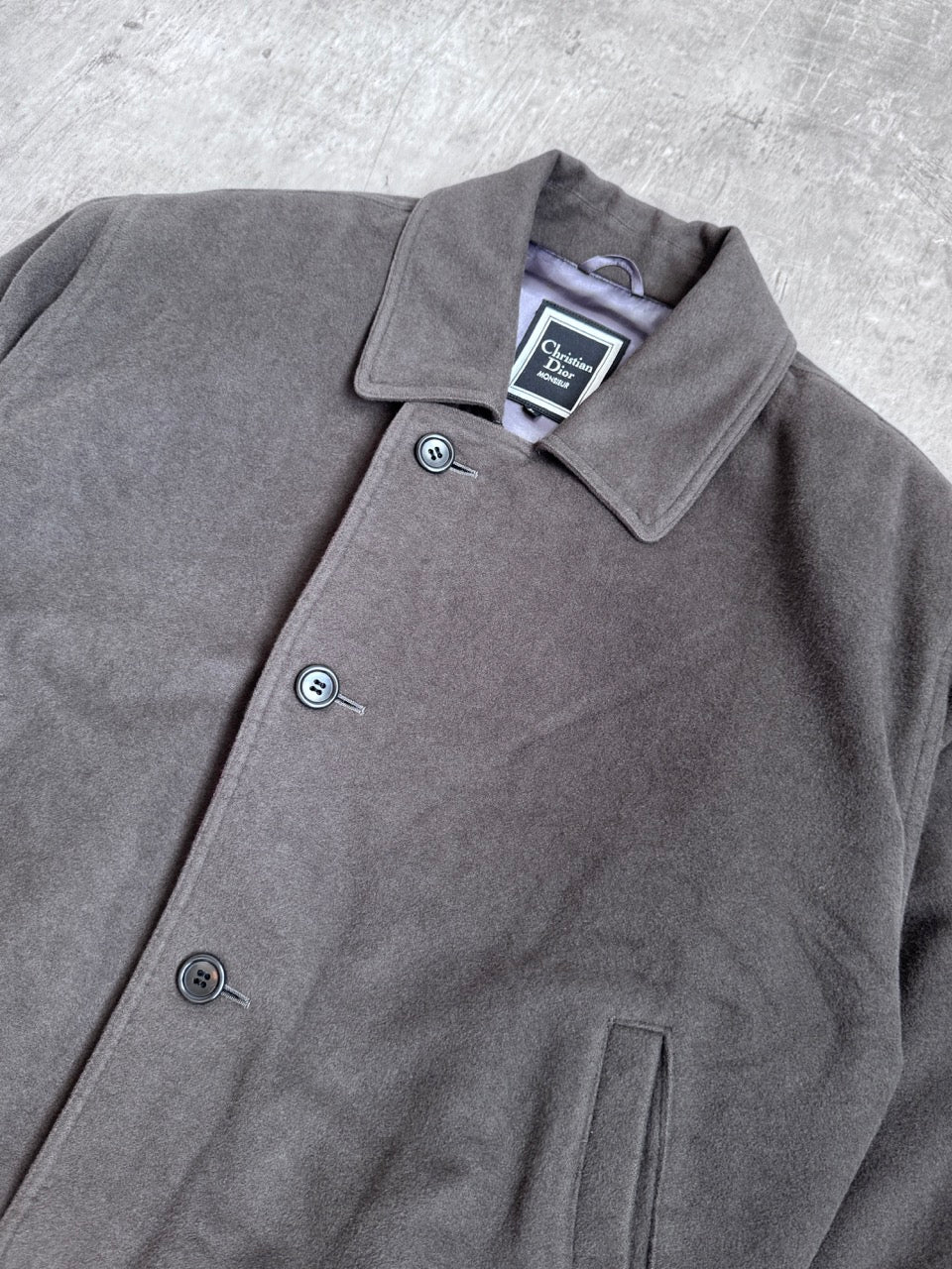 1990s Christian Dior Brown Soft Wool Bomber Jacket