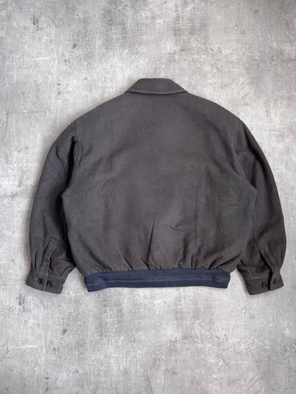 1990s Christian Dior Brown Soft Wool Bomber Jacket