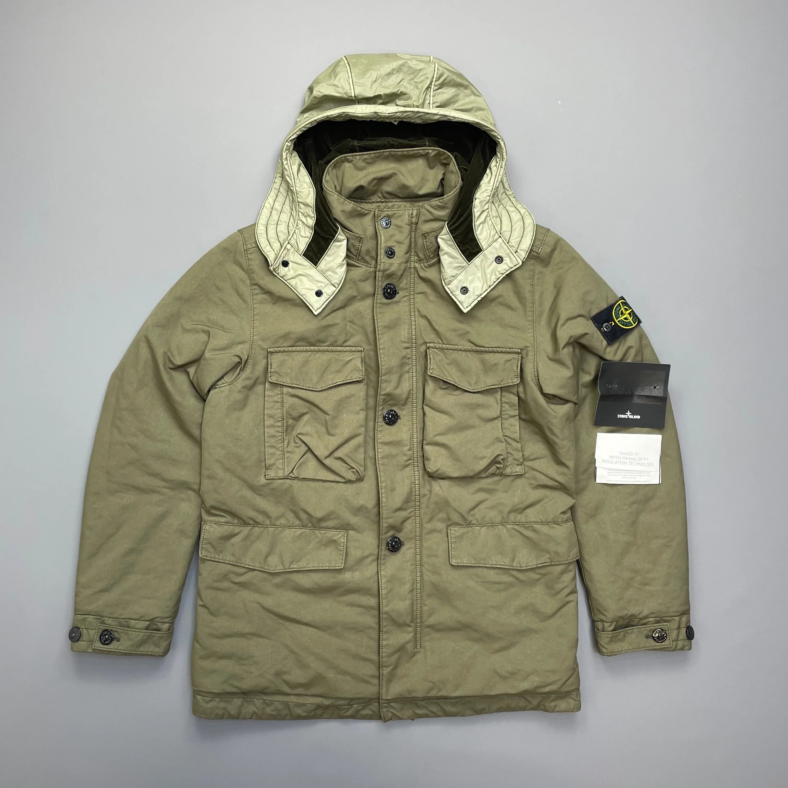 ジャケット・アウター STONE  Stone Island Khaki David-TC Primaloft Insulation Field Jacket AW19