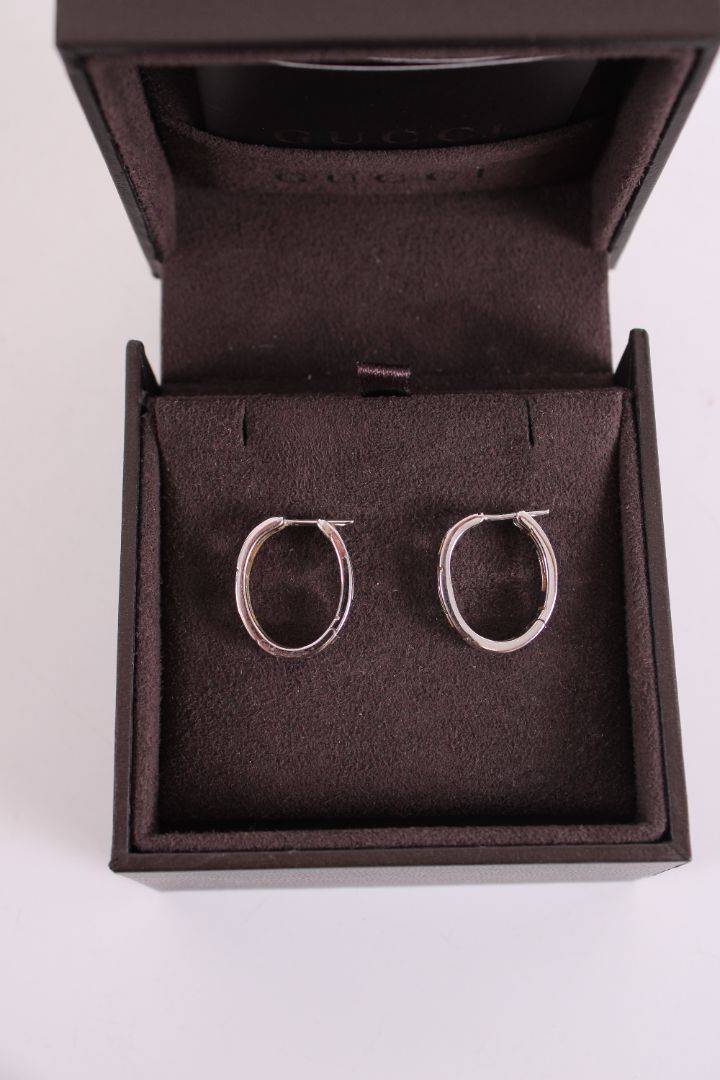 Gucci GG 18ct White Gold earrings 18ct White Gold | Default Title, Gold