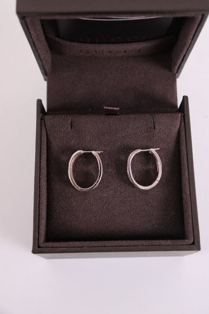 Gucci GG 18ct White Gold earrings 18ct White Gold | Default Title, Gold