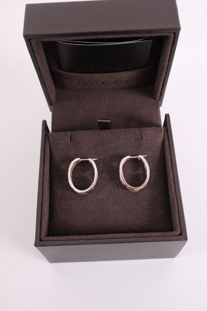 Gucci GG 18ct White Gold earrings 18ct White Gold | Default Title, Gold