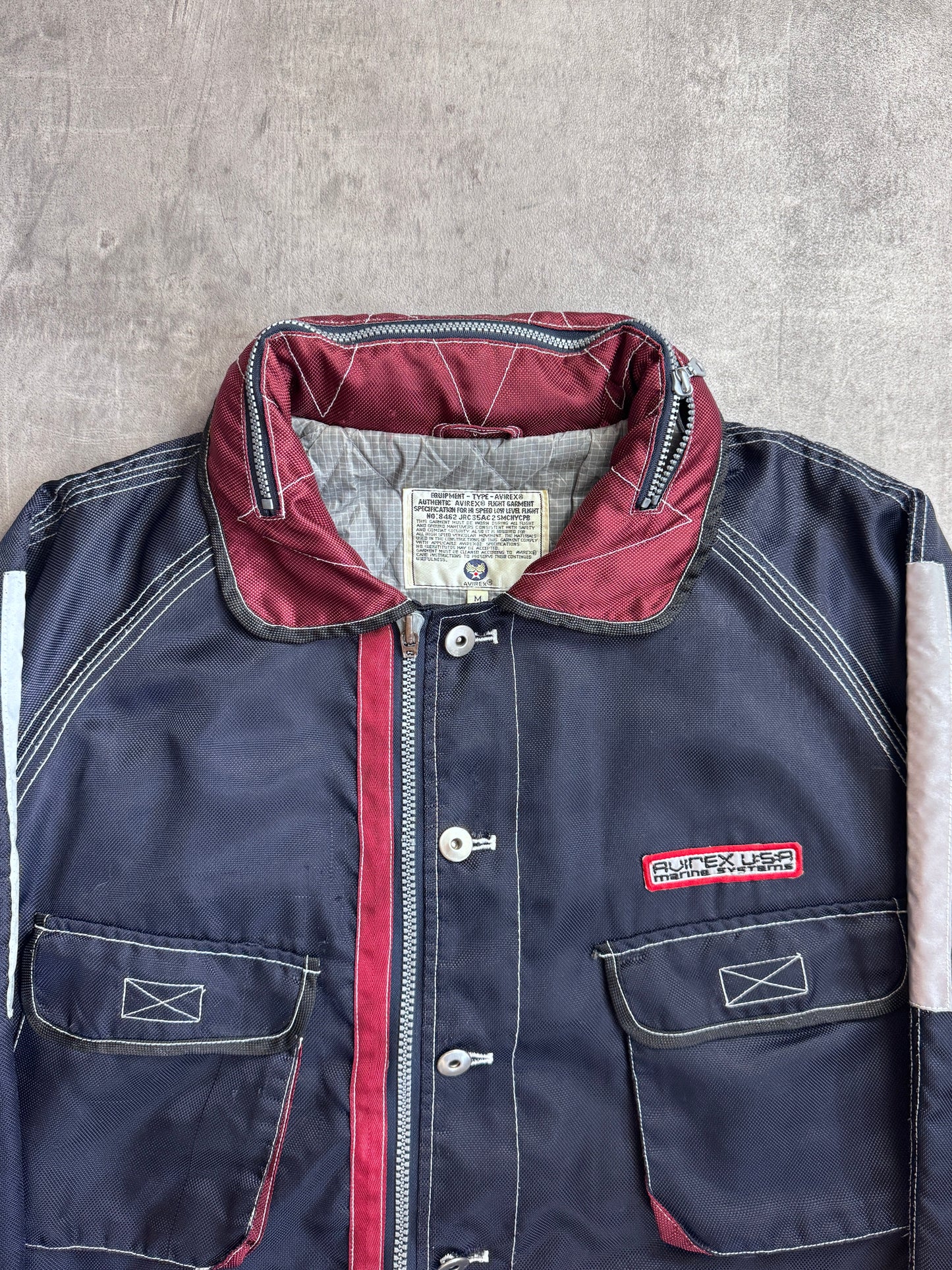 Avirex USA Reflective Hardware Detailed Tech Jacket