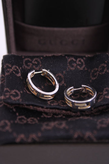 Gucci GG 18ct White Gold earrings 18ct White Gold | Default Title, Gold