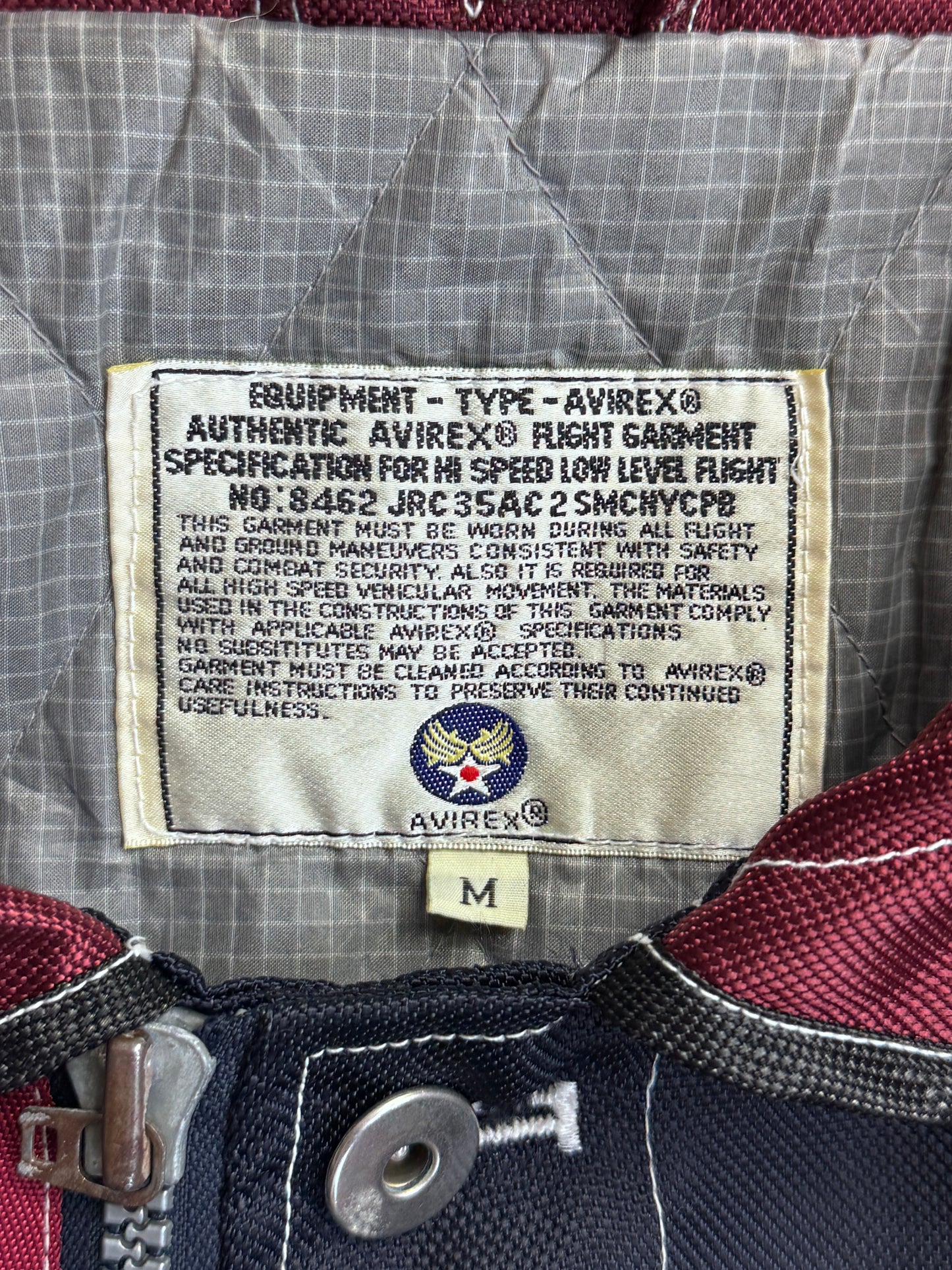 Avirex USA Reflective Hardware Detailed Tech Jacket