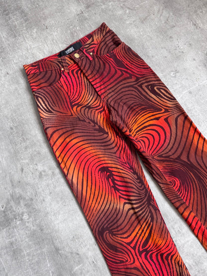 Versace Ombre Tiger Print Jeans  SC: 5782