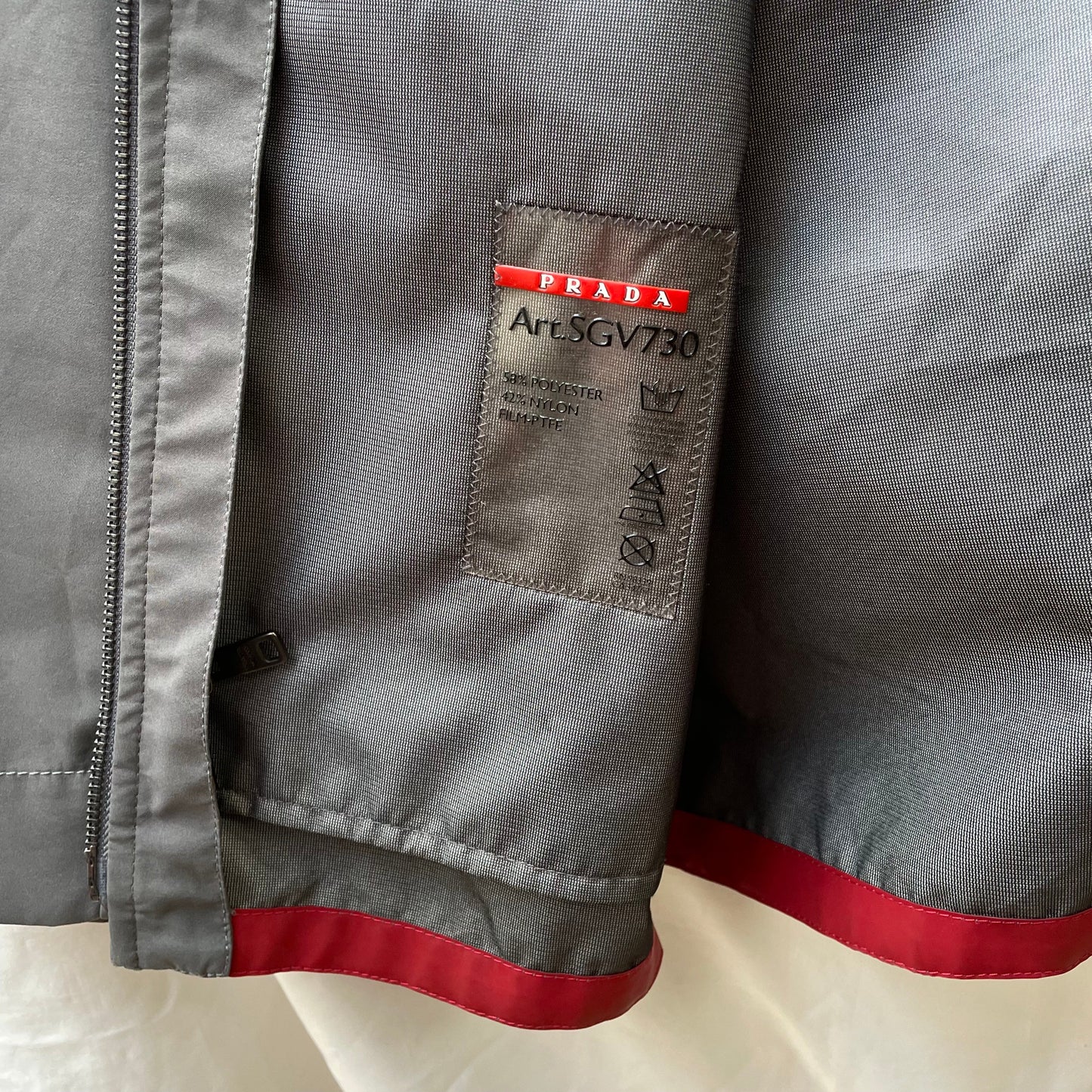 Prada Sport Grey 2016 Technical Jacket | XX-Large, Grey