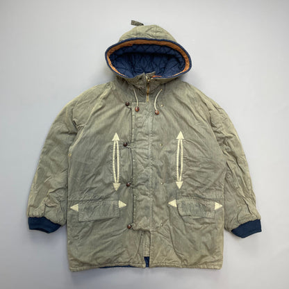 C.P. Company Khaki Vintage 1986 'Ideas from Massimo Osti' Reversible Khaki Park Coat | XX-Large, Khaki