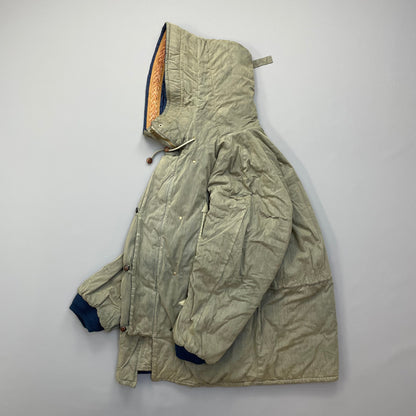 C.P. Company Khaki Vintage 1986 'Ideas from Massimo Osti' Reversible Khaki Park Coat | XX-Large, Khaki