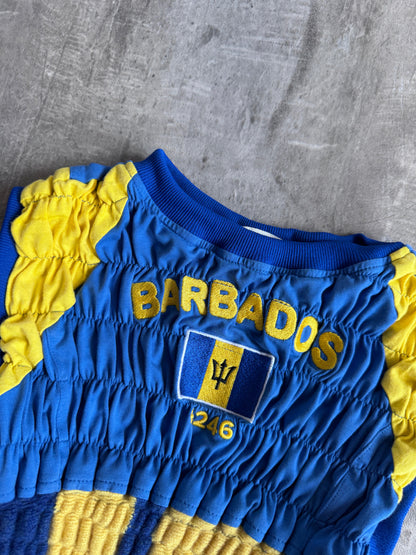 VT Rework x Taya Francis Barbados Knit Detail Shirred Top SC: 5782