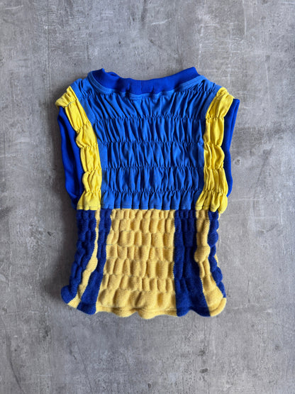 VT Rework x Taya Francis Barbados Knit Detail Shirred Top SC: 5782