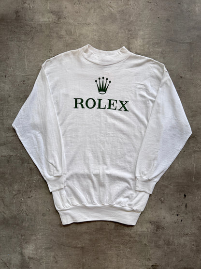 1990's Rolex Cotton Crewneck Sweater | Extra Large, Multicoloured