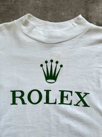 1990's Rolex Cotton Crewneck Sweater | Extra Large, Multicoloured