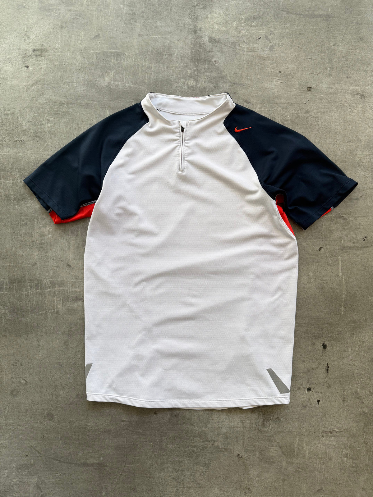 2006 Nike Sphere Tony Spackman Contrast Red Top | Small, Multicoloured