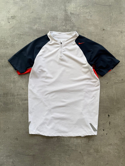 2006 Nike Sphere Tony Spackman Contrast Red Top | Small, Multicoloured