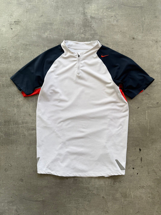 2006 Nike Sphere Tony Spackman Contrast Red Top | Small, Multicoloured